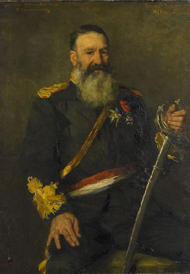 Therese Schwartze Piet J Joubert - Commander-General of the South African Republic oil painting image